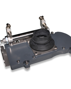 Flat slide valve for mixing tank CulinaFlex